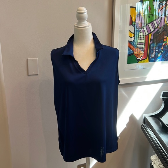 Lady Hagen Tops - 💙💙Lady Hager Navy Sleeveless Top NWT💙💙
